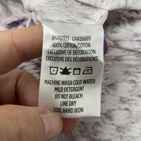 Robert Graham Men's Classic‎ Fit XL Purple Paisley Flip Cuff Long Sleeve Shirt - Picture 6 of 7